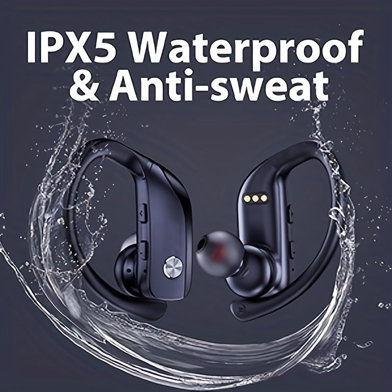 Wireless Earbuds Stereo Headphones LED Display Built-in Mic Noise Canc
