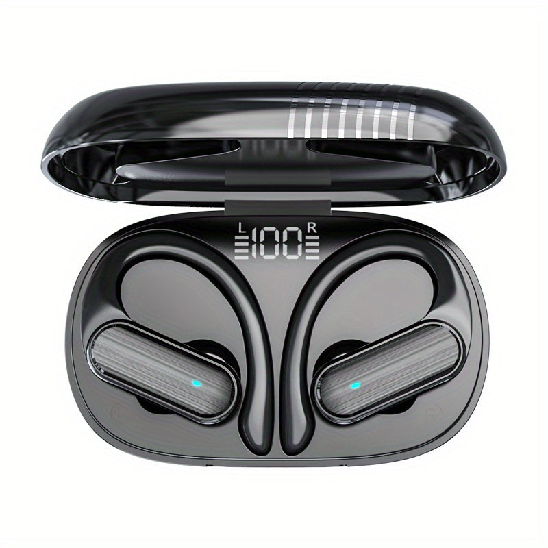 Wireless In-Ear Sports Headset with Ear Hooks for Running and Driving