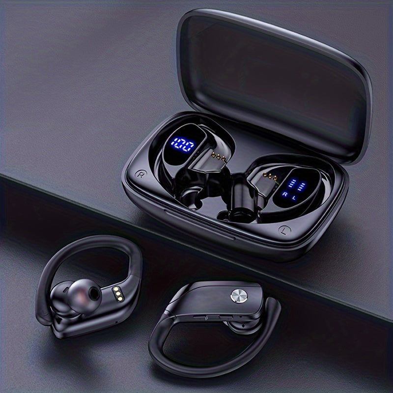Wireless Earbuds Stereo Headphones LED Display Built-in Mic Noise Canc