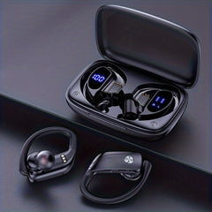 Wireless Earbuds Stereo Headphones LED Display Built-in Mic Noise Canc