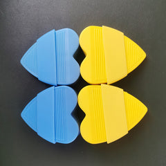 4pcs Silicone Heart Shaped Door Stopper Flexible Door Stop Suction