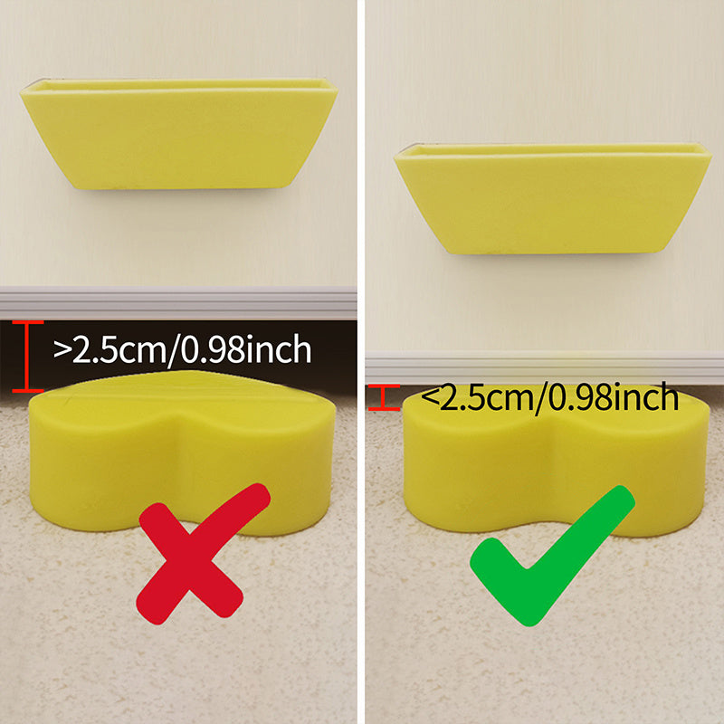 4pcs Silicone Heart Shaped Door Stopper Flexible Door Stop Suction
