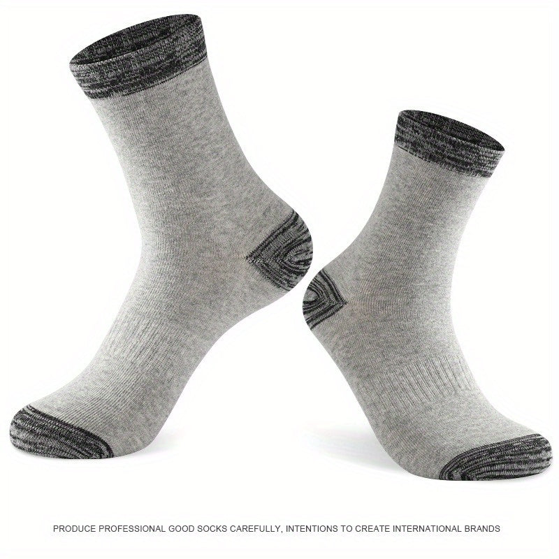 3 Pairs Large Running Socks Sweat-Absorbing Anti-Odor Cotton Basketball Socks