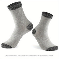 3 Pairs Large Running Socks Sweat-Absorbing Anti-Odor Cotton Basketball Socks