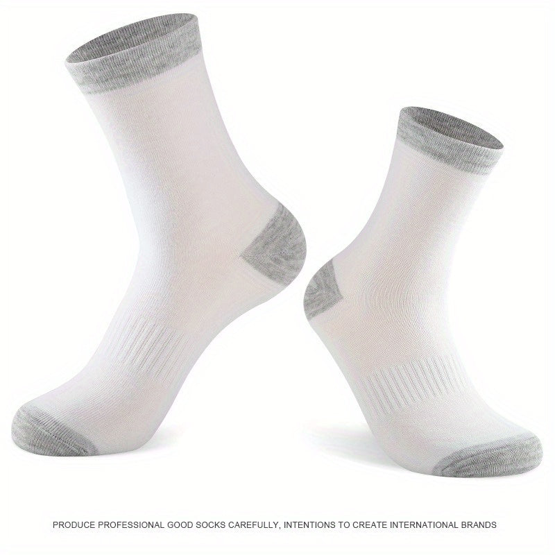 3 Pairs Large Running Socks Sweat-Absorbing Anti-Odor Cotton Basketball Socks