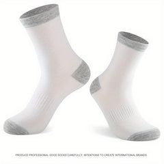 3 Pairs Large Running Socks Sweat-Absorbing Anti-Odor Cotton Basketball Socks