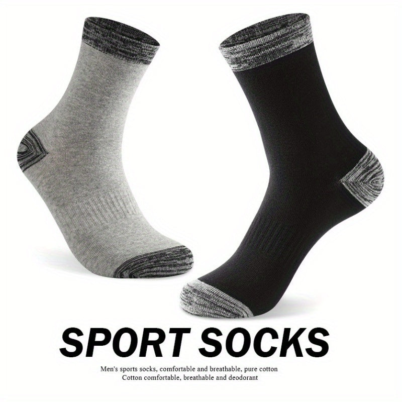 3 Pairs Large Running Socks Sweat-Absorbing Anti-Odor Cotton Basketball Socks