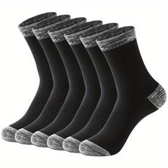 3 Pairs Large Running Socks Sweat-Absorbing Anti-Odor Cotton Basketball Socks