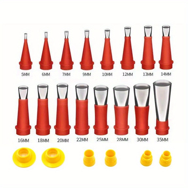 Stainless Steel Caulking Nozzle Applicators with Bases