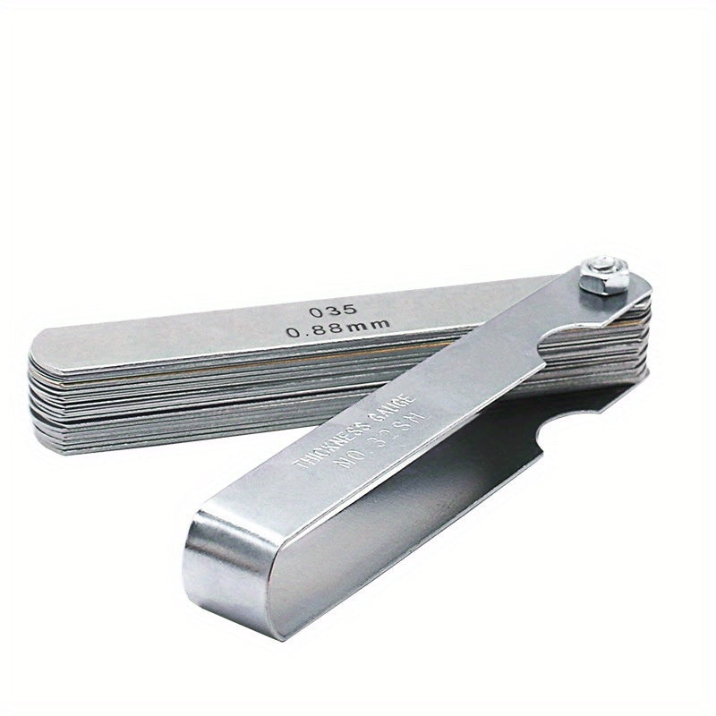 32 Blades Range Finder Feeler Gauge 0.04-0.88mm Gap Size Copper Sheet