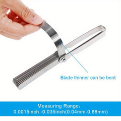 32 Blades Range Finder Feeler Gauge 0.04-0.88mm Gap Size Copper Sheet