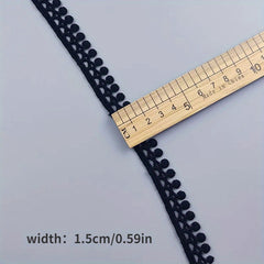 5 Yards 15mm Wide Cotton Tassel Lace Embroidery Ribbon Trim