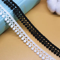 5 Yards 15mm Wide Cotton Tassel Lace Embroidery Ribbon Trim