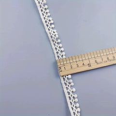 5 Yards 15mm Wide Cotton Tassel Lace Embroidery Ribbon Trim
