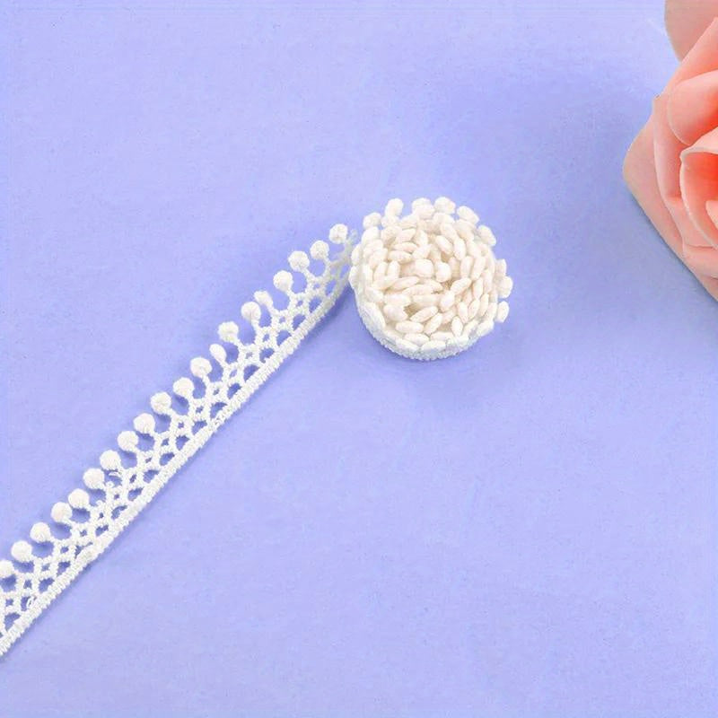 5 Yards 15mm Wide Cotton Tassel Lace Embroidery Ribbon Trim