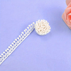 5 Yards 15mm Wide Cotton Tassel Lace Embroidery Ribbon Trim