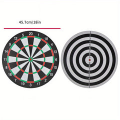 Double Sided Flocking Dart Board Indoor Entertainment Toy