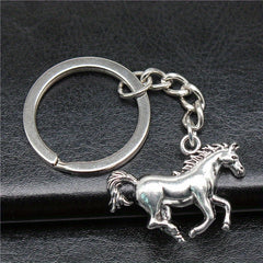 Vintage Horse Pendant Keychain for Women Girls