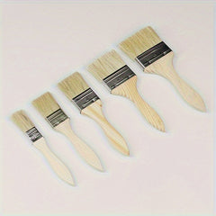 2pcs Thickened Wooden Handle Paint Brush BBQ Brush