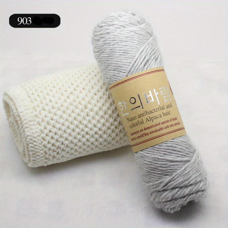 Alpaca Thick Wool Coat Shawl Stick Needlework Yarn Ball