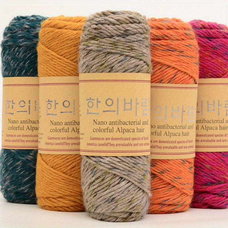 Alpaca Thick Wool Coat Shawl Stick Needlework Yarn Ball