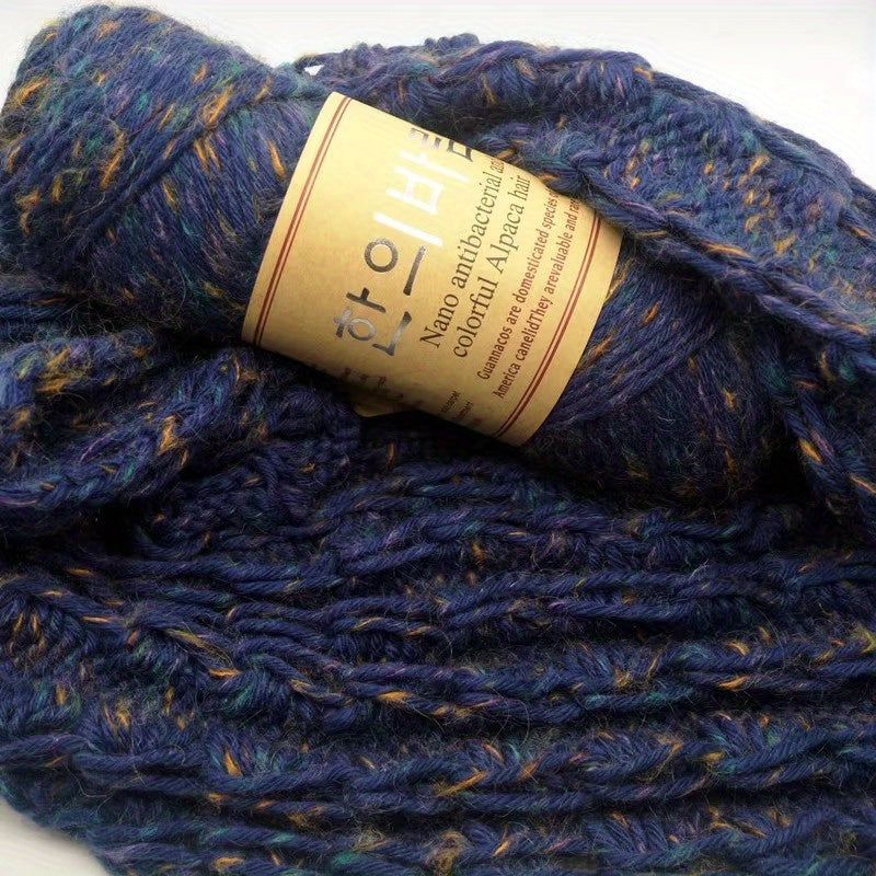 Alpaca Thick Wool Coat Shawl Stick Needlework Yarn Ball