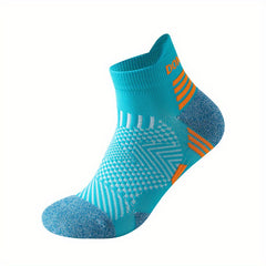 1 Pair Running Socks Thickened Ankle Socks for Men and Women