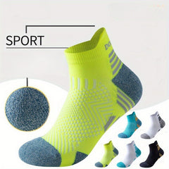 1 Pair Running Socks Thickened Ankle Socks for Men and Women