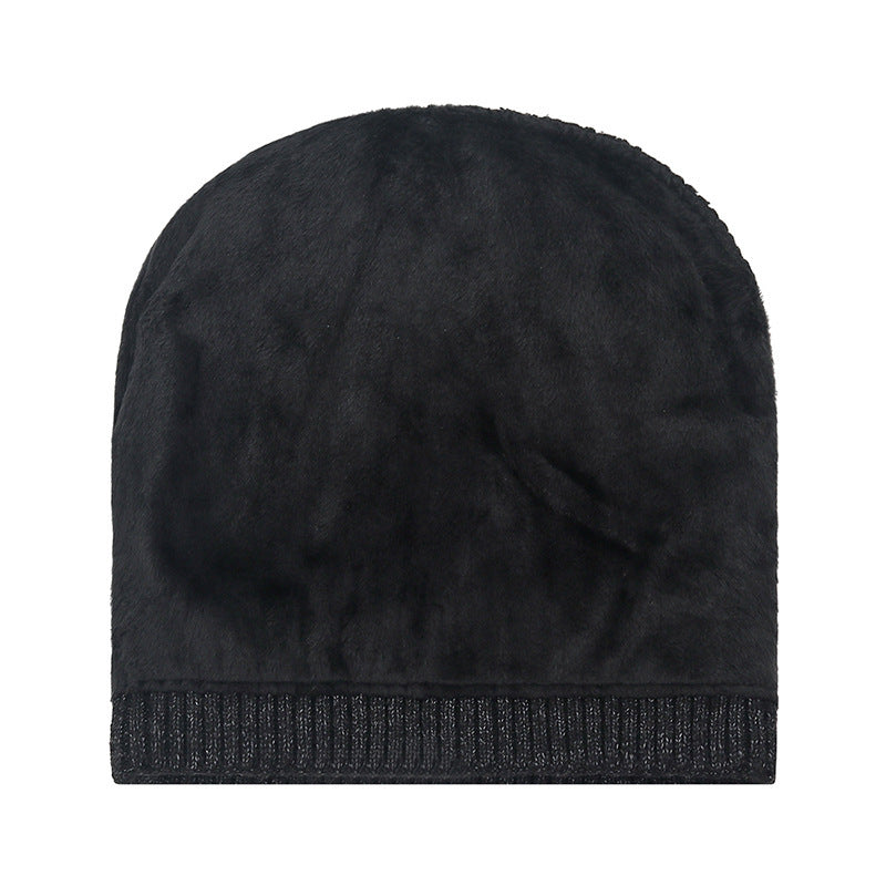 Winter Warm Thick Woolen Hat With Ear Protection for Outdoor Cycling