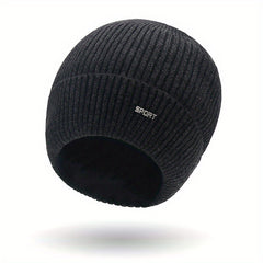 Winter Warm Thick Woolen Hat With Ear Protection for Outdoor Cycling