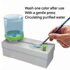 Water Circulation Brush Cleaner Box for Outdoor Painting Tool