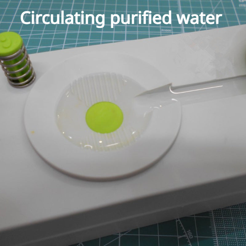 Water Circulation Brush Cleaner Box for Outdoor Painting Tool