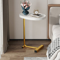 Golden Small Coffee Table Side Table Corner Table Bedside Table