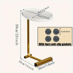 Golden Small Coffee Table Side Table Corner Table Bedside Table