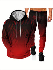 Men's 3D Print Hoodie Joggers Set