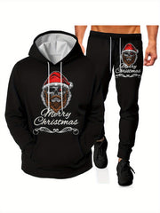Men's 3D Print Hoodie Joggers Set