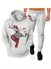 Men's 3D Print Hoodie Joggers Set