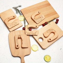 Wooden Cutting Fruit Vegetable Kitchen Tool Set