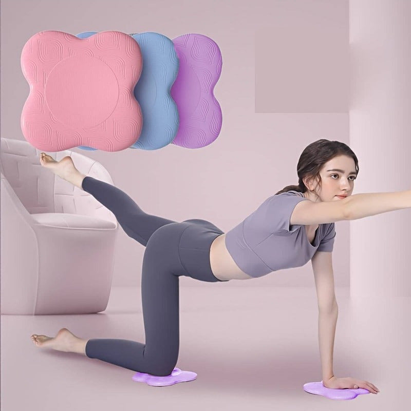 Solid Yoga Knee Pad Non Slip Thicken Protective Pad For Elbow Knee Protection