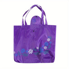 Foldable Shopping Bag Women Handbag Casual Floral Printed Large Capacity Bag