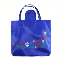 Foldable Shopping Bag Women Handbag Casual Floral Printed Large Capacity Bag