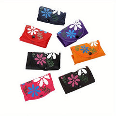 Foldable Shopping Bag Women Handbag Casual Floral Printed Large Capacity Bag