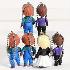 Horrible Dolls Figurine Cake Decoration Halloween Gift 6pcs