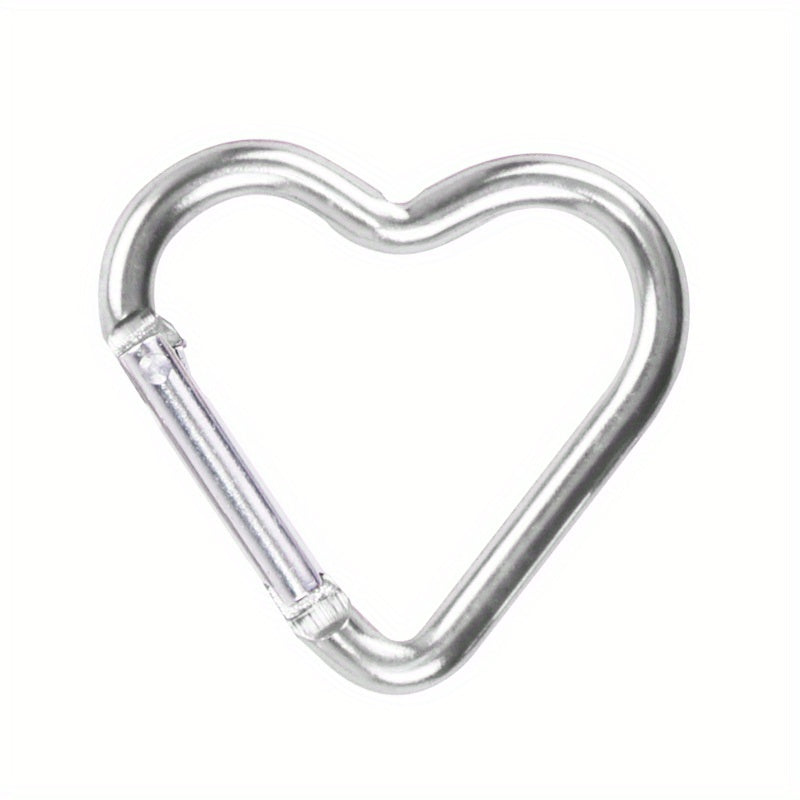 Colorful Heart Keychain Carabiner Backpack Hanging Buckles