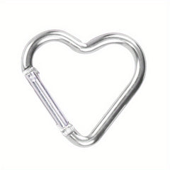 Colorful Heart Keychain Carabiner Backpack Hanging Buckles