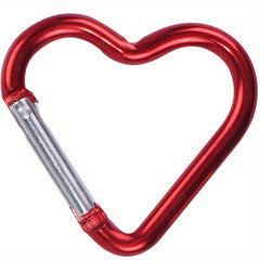 Colorful Heart Keychain Carabiner Backpack Hanging Buckles