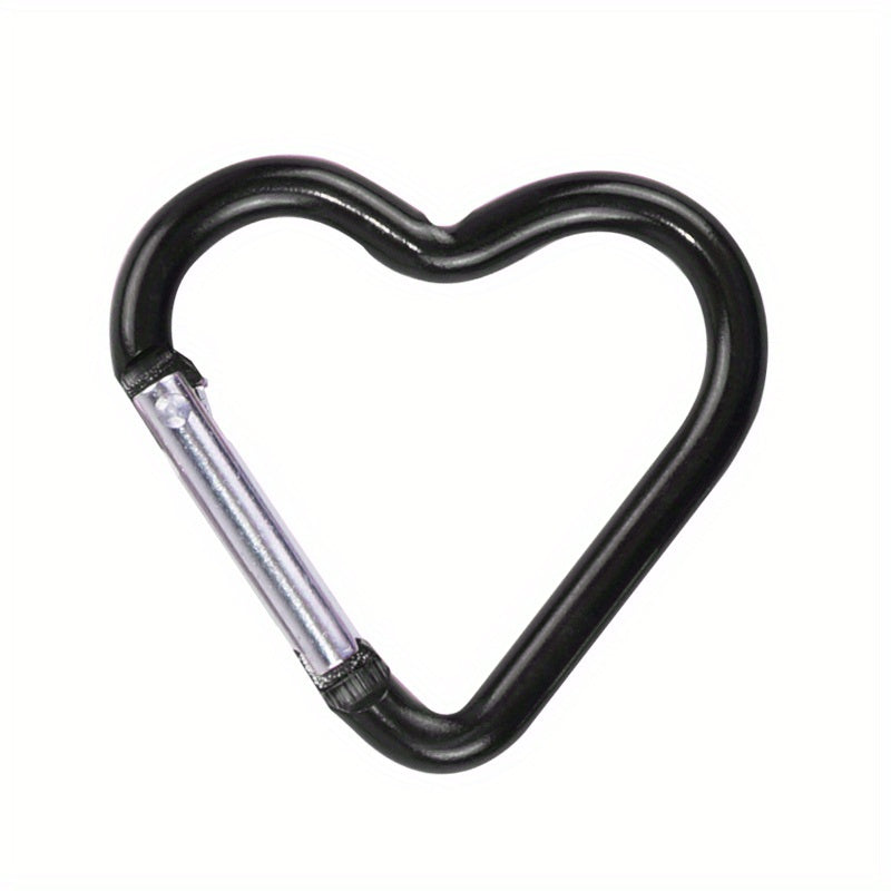 Colorful Heart Keychain Carabiner Backpack Hanging Buckles