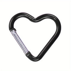 Colorful Heart Keychain Carabiner Backpack Hanging Buckles