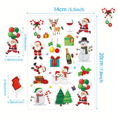 4pcs Christmas Snowflakes Stickers DIY Party Decorations