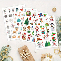 4pcs Christmas Snowflakes Stickers DIY Party Decorations